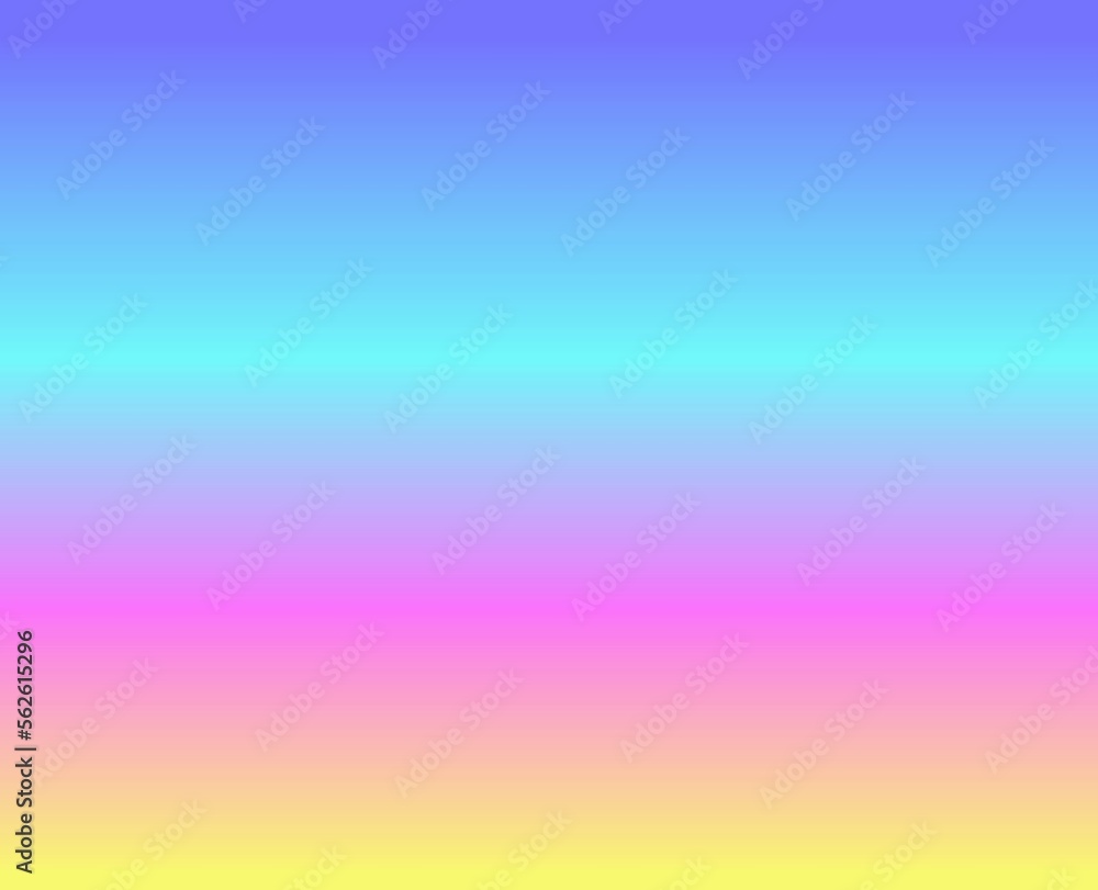 Abstract gradient bright multi color background. Combination between purple, Cyan, pink and yellow color . Empty or blank space for text