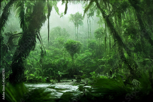 Amazon jungle concept art forest © Martin