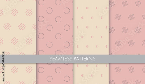 シームレスなドットパターンのセット