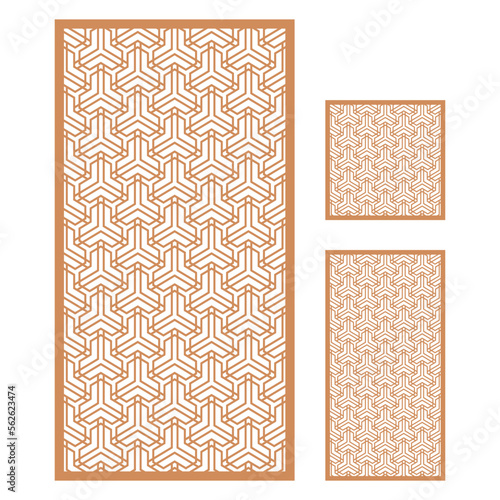 set of seamless patterns abstract modern geometric for decorative panels