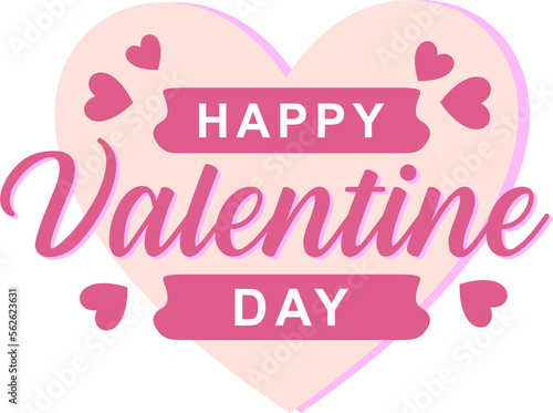 Valentines day background with heart pattern and typography of happy valentines day text . Vector illustration. Wallpaper  flyers  invitation  posters  brochure  banners.