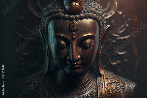 Head of Buddha Statue.