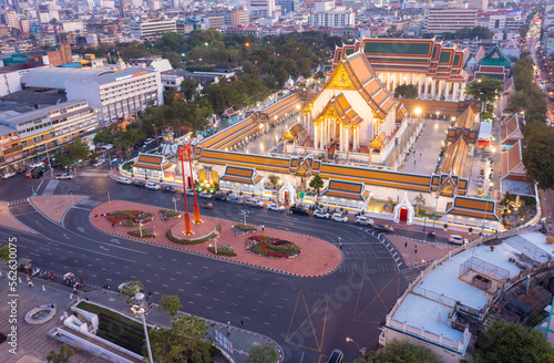 The Giant swing landmark of bangkok thailand