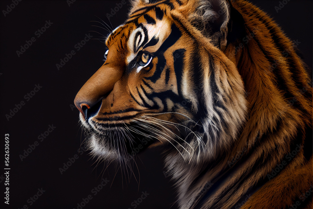 Portrait of a Tiger. generative ai