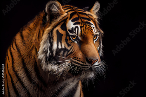 Portrait of a Tiger. generative ai