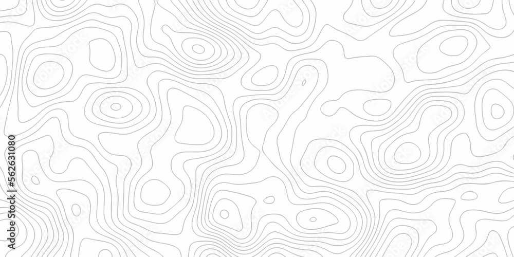 Topographic map. Geographic mountain relief. Abstract lines background. Contour maps. Vector illustration, Topo contour map on white background, Topographic contour lines vector map seamless pattern