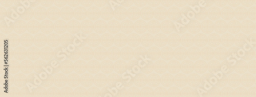 Luxurious oriental style pattern on beige color banner background