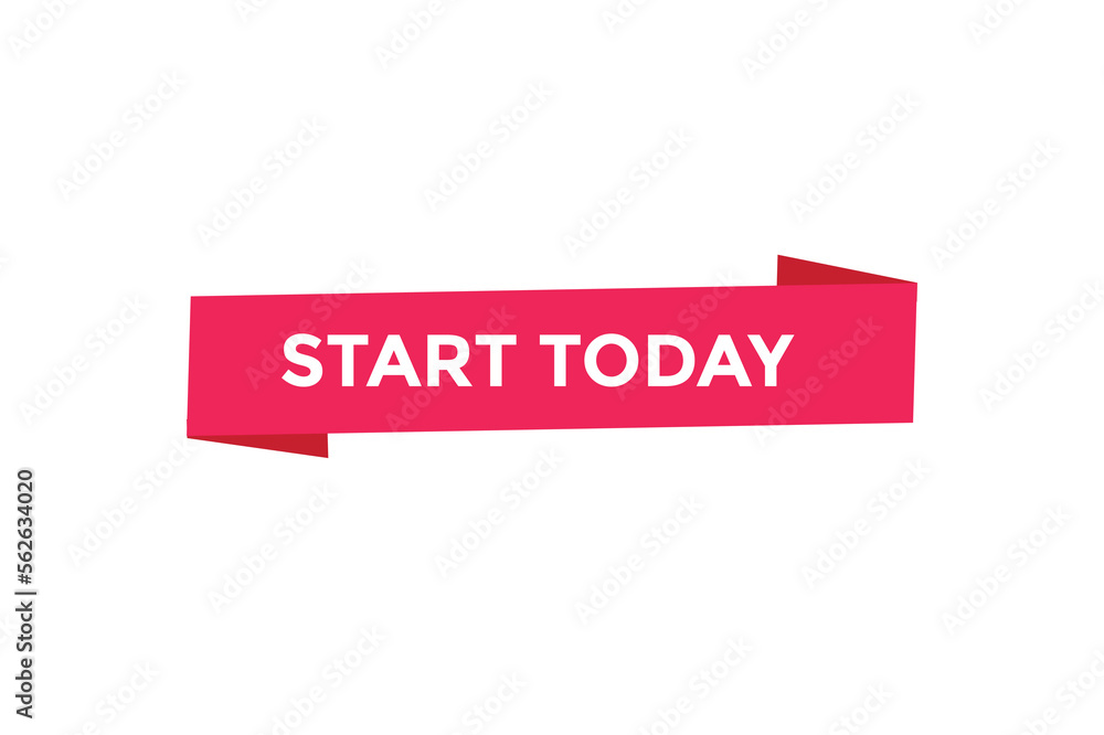 Start today button web banner templates. Vector Illustration
Start today button web banner templates. Vector Illustration