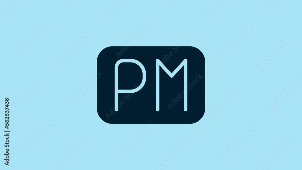 Blue Day time icon isolated on blue background. Time symbol. 4K Video motion graphic animation Blue Day time icon isolated on blue background. Time symbol. 4K Video motion graphic animation