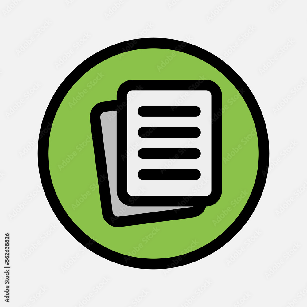 File icon in filled line style about essentials, use for website mobile app presentation File icon in filled line style about essentials, use for website mobile app presentation