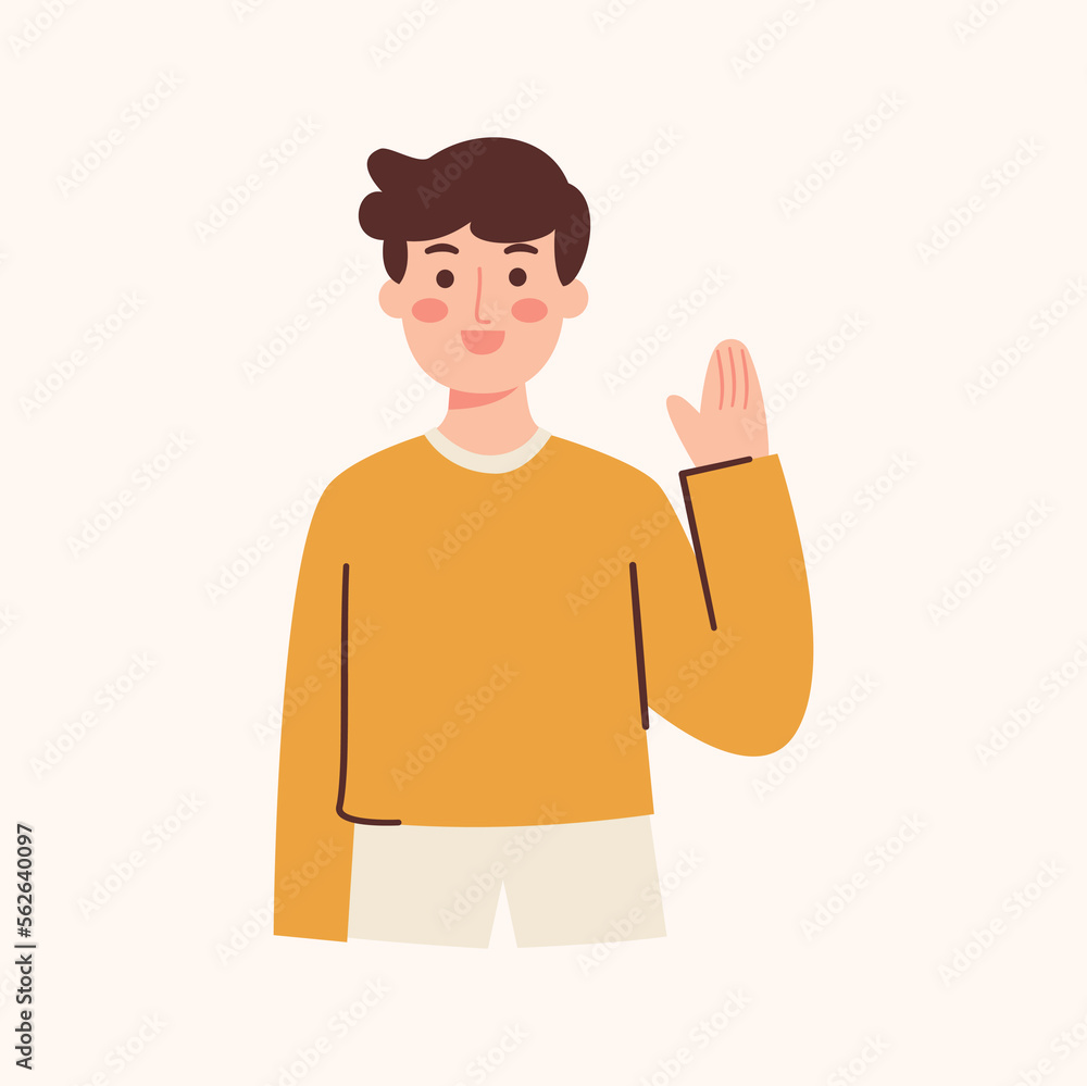 Man Waving hand Man Waving hand