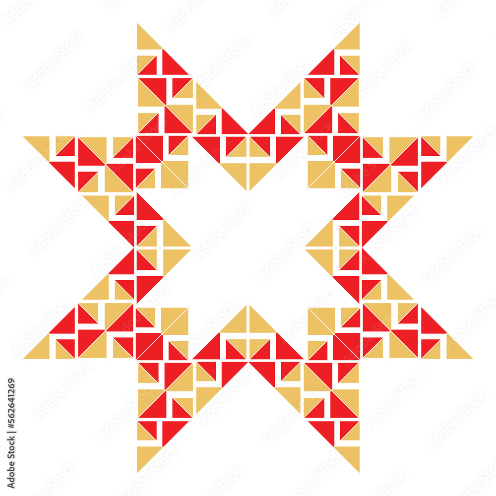 Fototapeta premium Geometrical abstract pattern design element