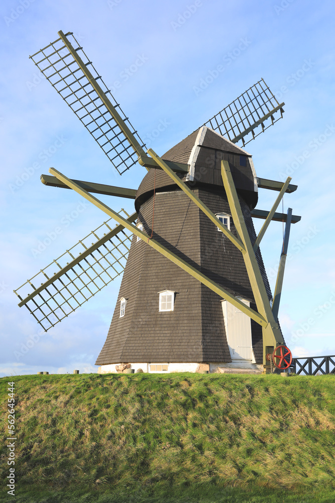 Historic windmill in Vestervig, Thy, Denmark