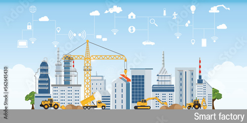 Smart industry factory.