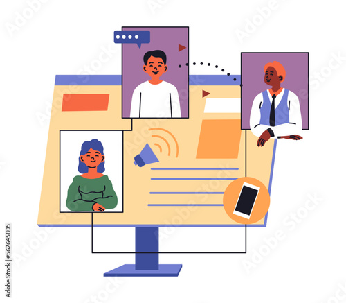 Online education, study with teammates in web