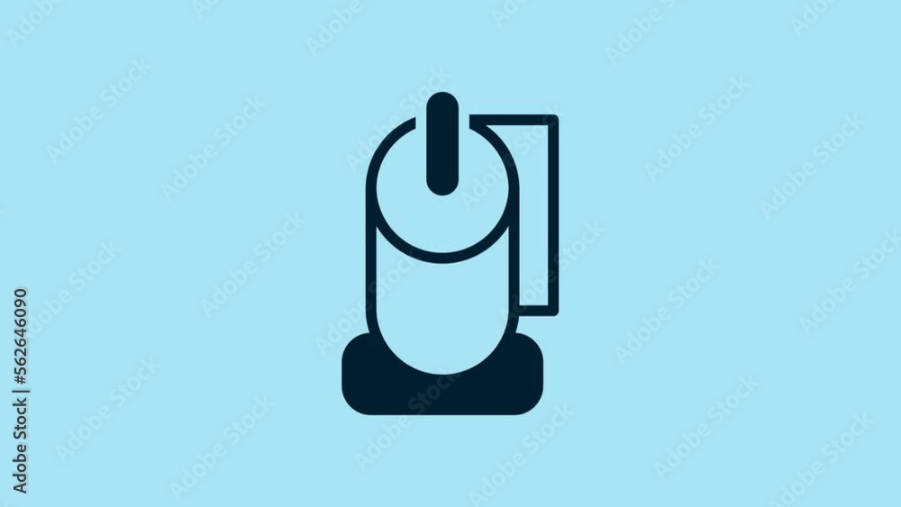 Blue Toilet paper roll icon isolated on blue background. 4K Video motion graphic animation Blue Toilet paper roll icon isolated on blue background. 4K Video motion graphic animation