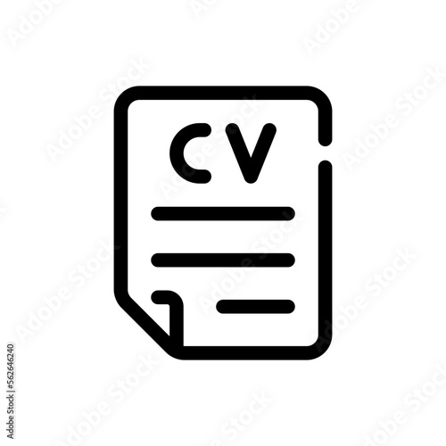 CV line icon © HacaStudio