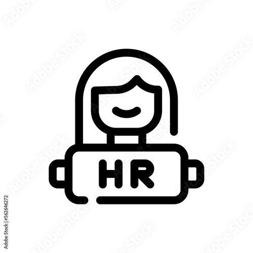 human resources line icon