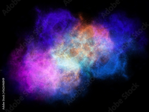 Blue Galaxy Background