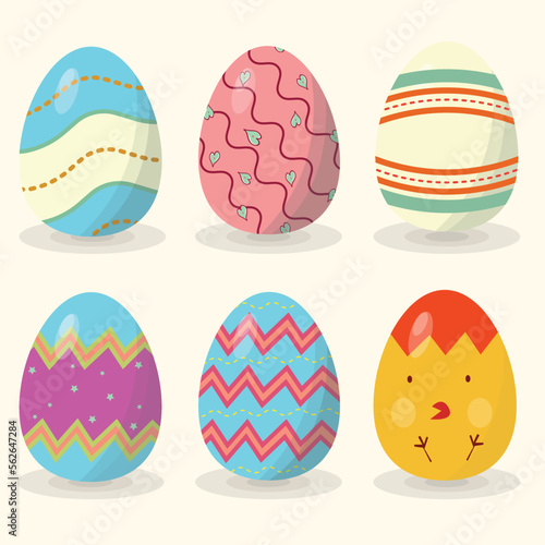 easter eggs set
