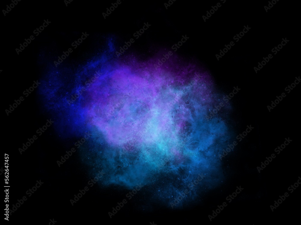 Fototapeta premium Blue Galaxy Background