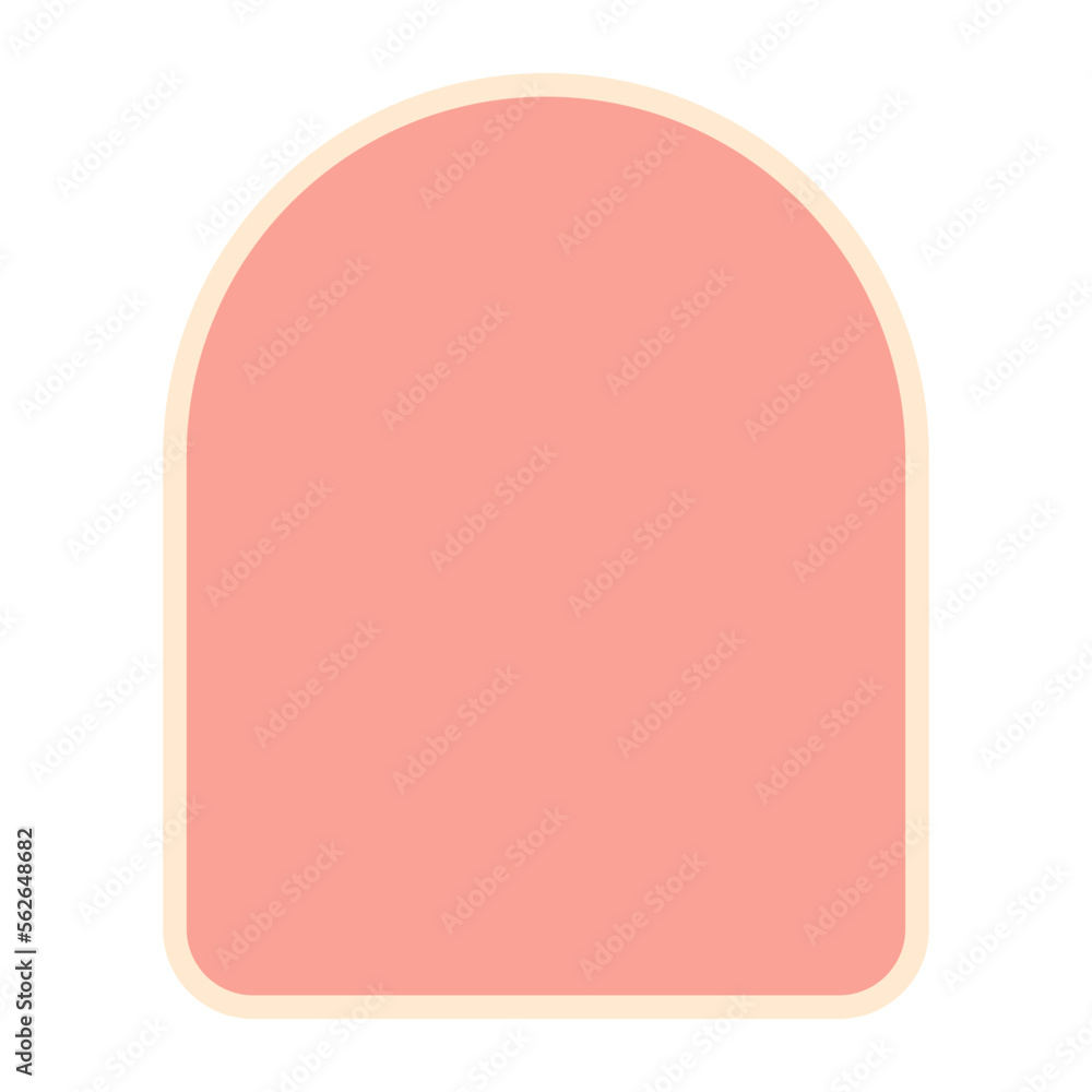 Retro sticker shape card with red ribbon