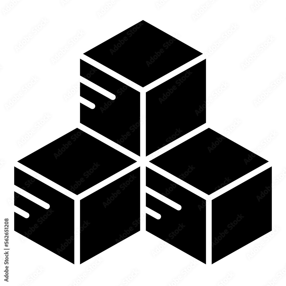 3 cube icon 3 cube icon