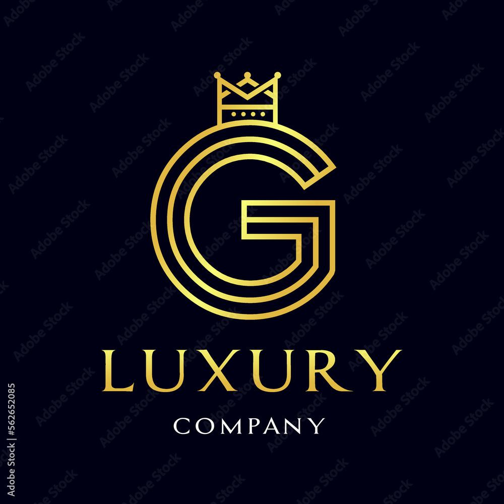 Letter G crown vector logo template. Design with gold color. Suitable for kingdom, fashion, font, alphabet. Vintage style. Letter G crown vector logo template. Design with gold color. Suitable for kingdom, fashion, font, alphabet. Vintage style.