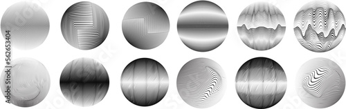 Set of spheres . Lines constructed transparent sphere .Vector  .Technology sphere Logo . Design element for posters, social media, templates, flyers, brochures . Abstract trendy transparent circles