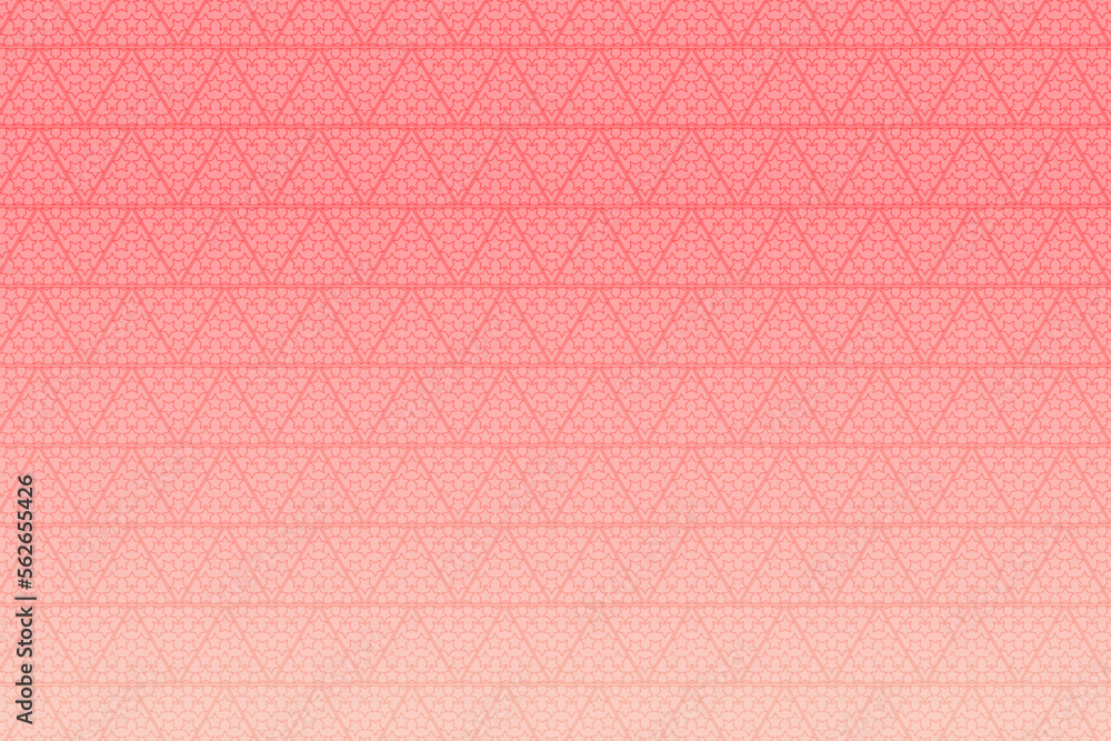 Fototapeta premium Pattern with geometric elements in pink-gold gradient tones. vector abstract background for design