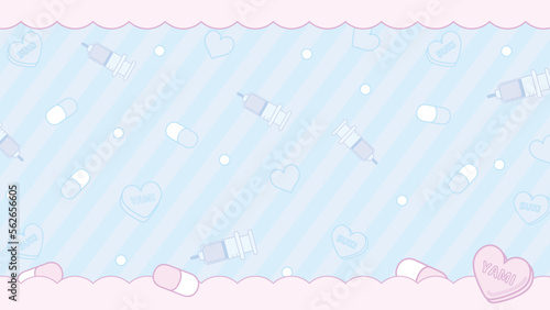 病みかわいい背景素材