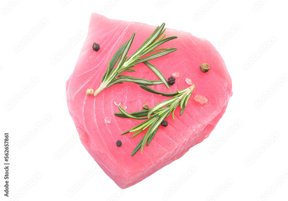 Raw steak tuna isolated