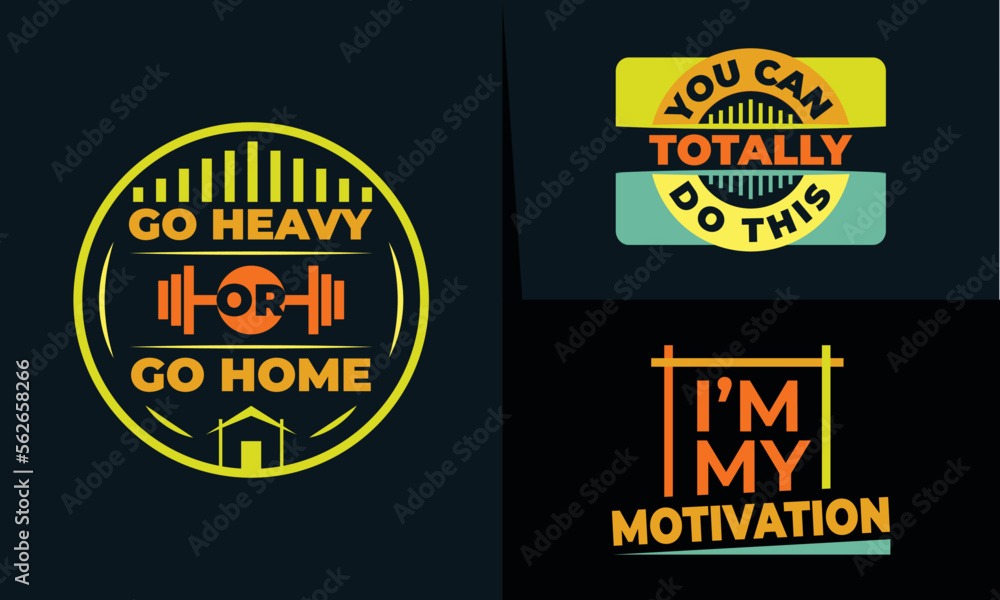best retro typography t shirt design for gym and fitness lover's inspiration.