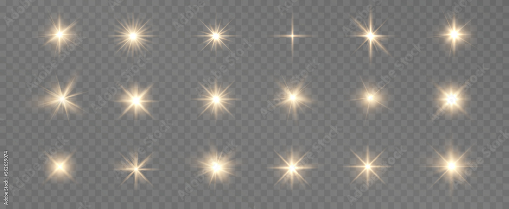 Golden light vectors.Bright gold star.Light flash.Gold glitter. Golden light vectors.Bright gold star.Light flash.Gold glitter.