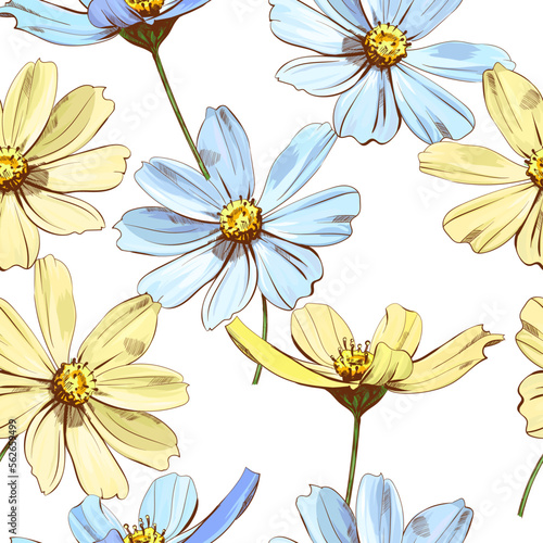 seamless vector pattern with macaron cookies. Sweets, snacks, cafe