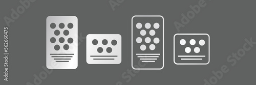Car gas and brake pedal UI vector icons. Car pedal icons are designed in filled, outline, line, and stroke styles. Vector illustration can be used for web, mobile, UI car games photo