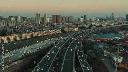 Wallpaper Mural Kunming Urban city view with highway Torontodigital.ca