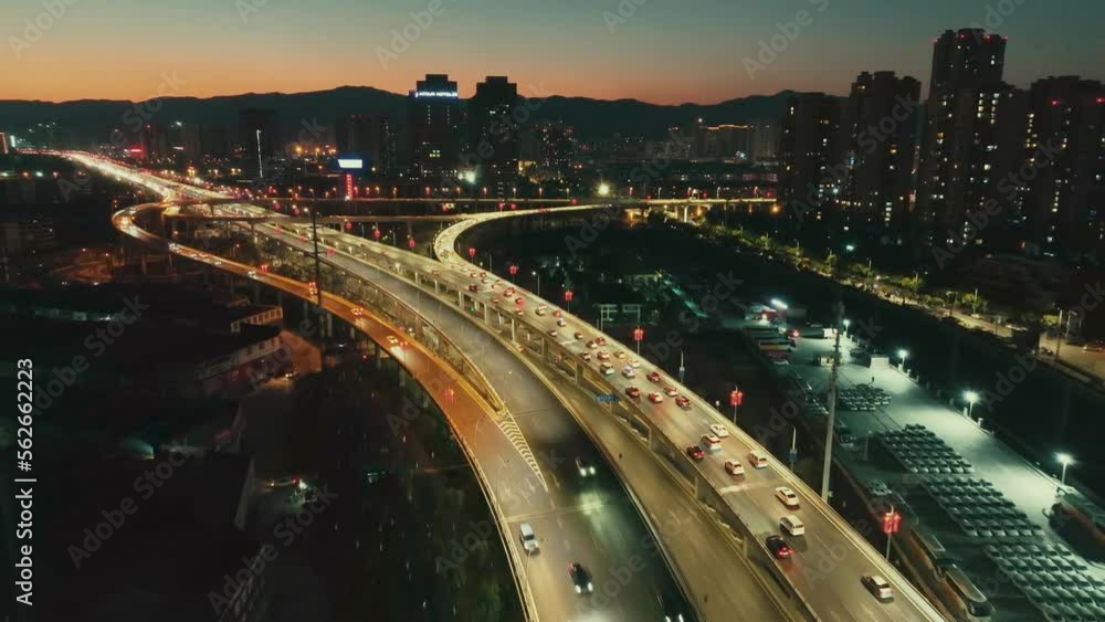 Kunming Urban city view with highway Kunming Urban city view with highway