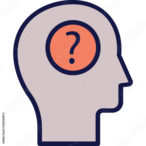 Confusion, dilemma  Vector Icon which can easily modify or edit
