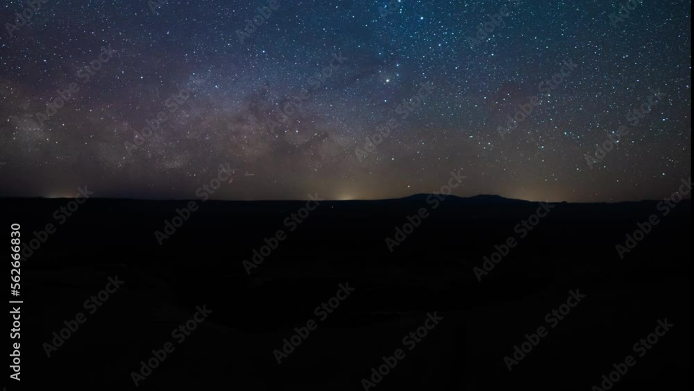 Panning time-lapse of the Milky Way rising over the horizon in Canyonlands National Park in Utah. Shot in 4K Panning time-lapse of the Milky Way rising over the horizon in Canyonlands National Park in Utah. Shot in 4K