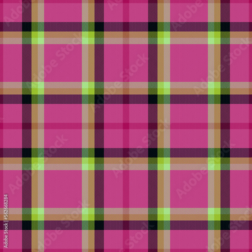 Pattern check background. Tartan textile vector. Seamless plaid fabric texture.