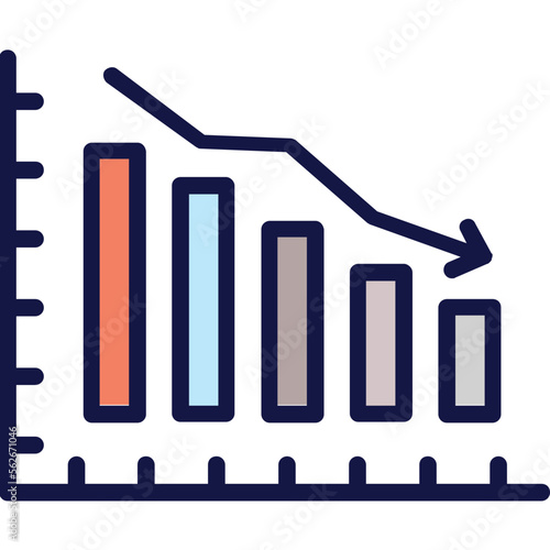 Business loss, cost Vector Icon

