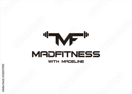 MF gym fitness logo design