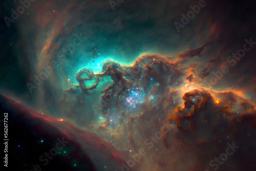 Beautiful Cosmic Nebula © ArtAxiom