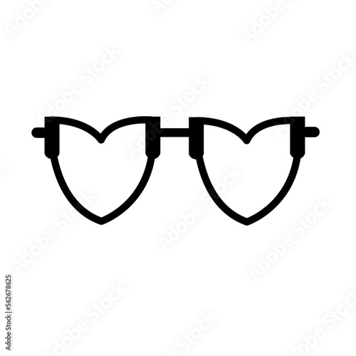 Glasses icon vector