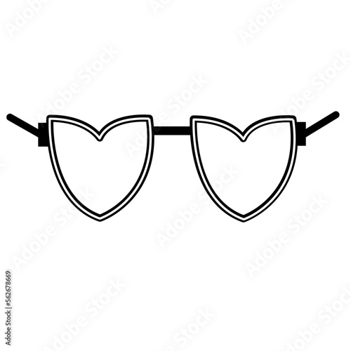 Glasses icon vector
