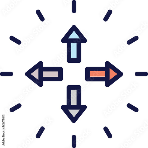 Arrow, expand Vector Icon
