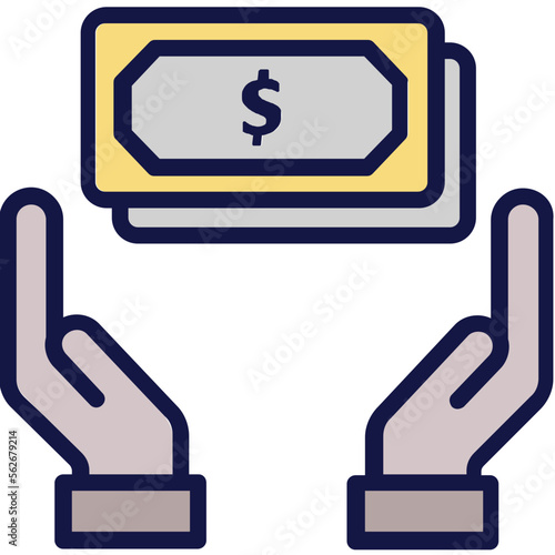 Dollar, donation Vector Icon
