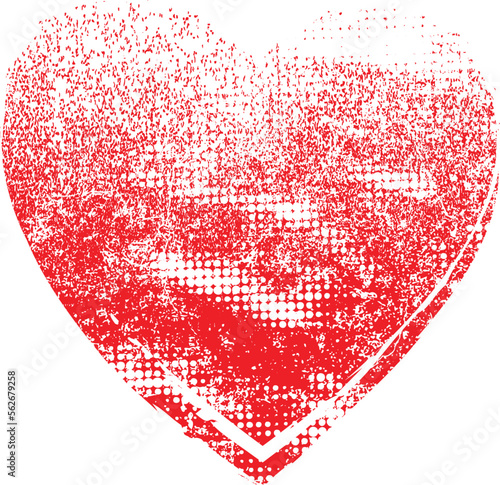 Glitch distorted heart shape . Minimal art design . Noise destroyed heart logo . Trendy defect error shapes . Glitched frame .Broken effect . Grunge texture . Distress effect .vector