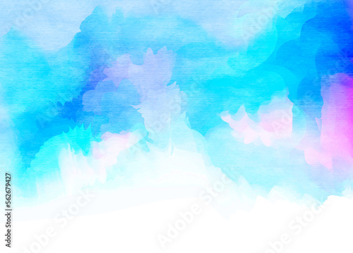 Abstract ,Watercolor Background Digital Art Painting 